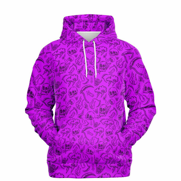 RETRO WAVE ANARCHY SKULL HOODIE