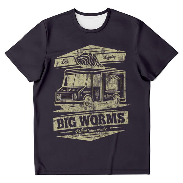 Big Worms Ice Cream Truck Vintage Distressed Shirt