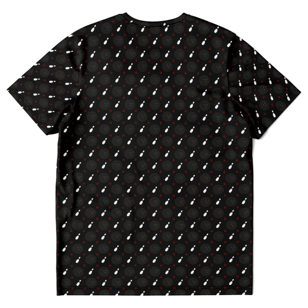 The Pin Setter Bowling Pin Pattern Themed Shirt