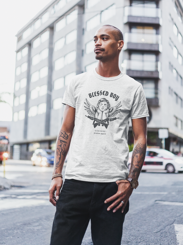 Blessed Boy - Heaven's Guardian Tri-Blend TShirt