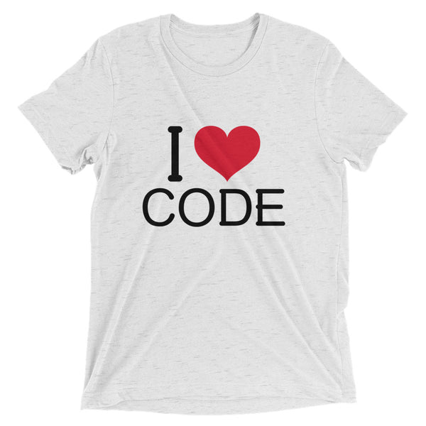 I Love CODE Tri-Blend Shirt